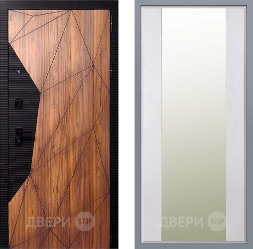 Дверь Заводские двери Морра Зеркало Макси Белый шелк в Красноармейске