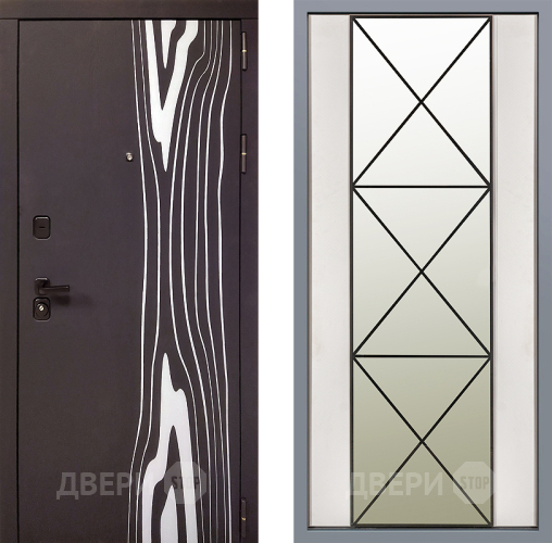 Дверь Заводские двери Леванте Зеркало Перфекто Структурное дерево в Красноармейске