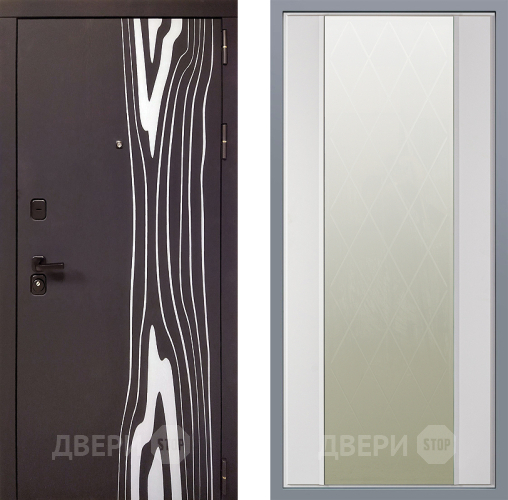 Дверь Заводские двери Леванте Зеркало Ампир Белый софт в Красноармейске