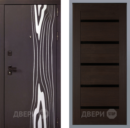 Дверь Заводские двери Леванте СБ-1 орех тисненый в Красноармейске