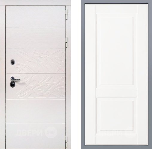 Дверь Заводские двери Дэко Вайт Доррен Белый софт в Красноармейске