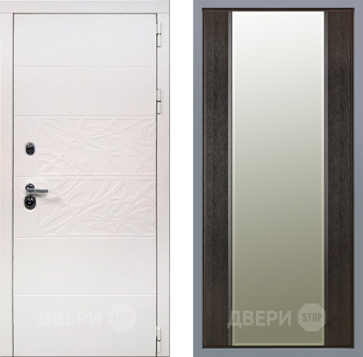 Дверь Заводские двери Дэко Вайт Зеркало Макси Венге в Красноармейске