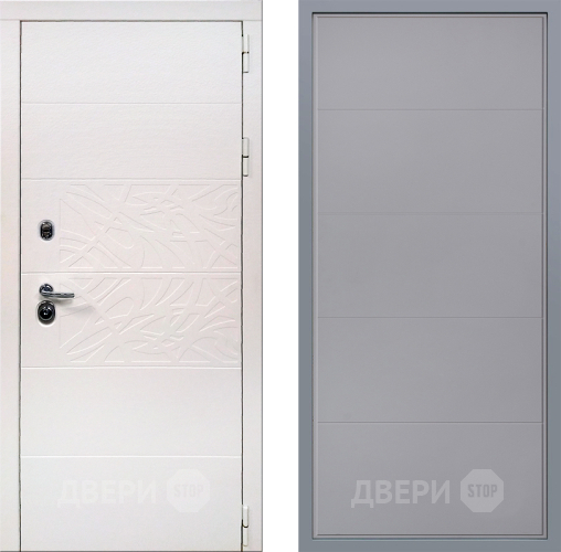 Дверь Заводские двери Дэко Вайт Тривия Грей софт в Красноармейске
