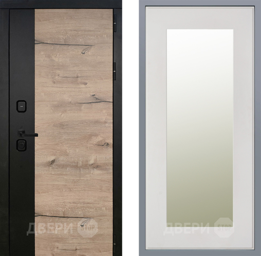 Дверь Заводские двери Ларте Зеркало Модерн Белый софт в Красноармейске