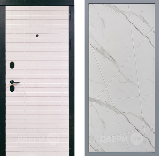 Дверь Заводские двери Сохо Флитта Мрамор белый в Красноармейске