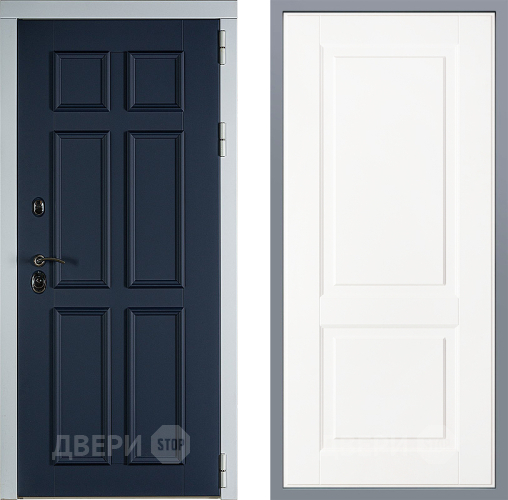 Дверь Заводские двери Стокгольм Доррен Белый софт в Красноармейске