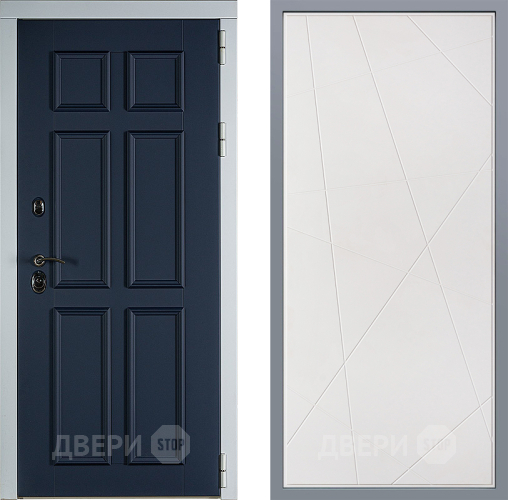 Дверь Заводские двери Стокгольм Флитта Белый софт в Красноармейске