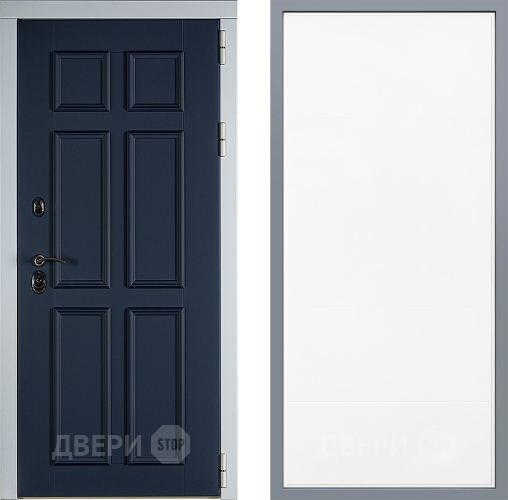 Дверь Заводские двери Стокгольм Тривия Белый софт в Красноармейске