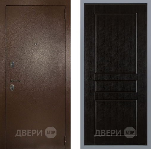 Дверь Заводские двери Эталон 3к антик медь К-2 Венге в Красноармейске