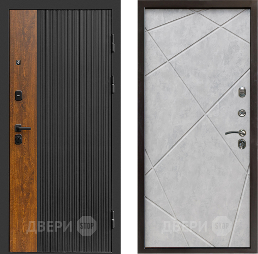 Входная металлическая Дверь Престиж Prestizh Лучи Бетон светлый в Красноармейске