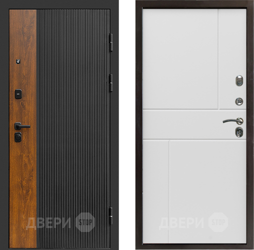 Входная металлическая Дверь Престиж Prestizh Горизонт Бетон белый в Красноармейске