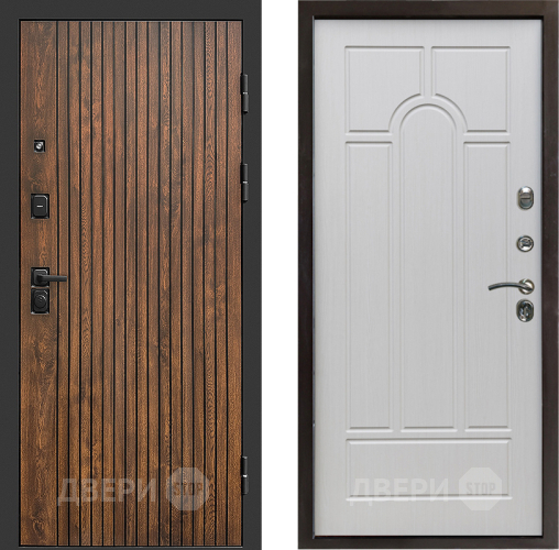 Входная металлическая Дверь Престиж Tvist Арка Лиственница белая в Красноармейске