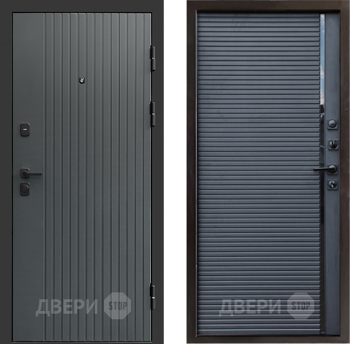 Входная металлическая Дверь Престиж Tvist Grey Porte Черный кварц в Красноармейске