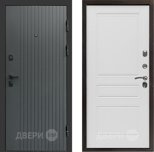 Входная металлическая Дверь Престиж Tvist Grey Классика Лиственница белая в Красноармейске