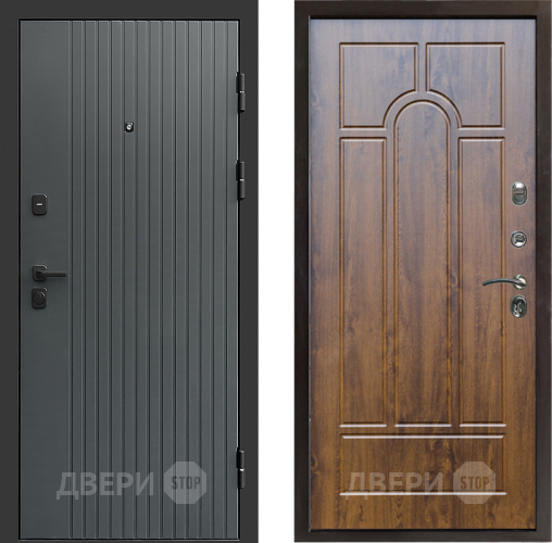 Входная металлическая Дверь Престиж Tvist Grey Арка Дуб в Красноармейске