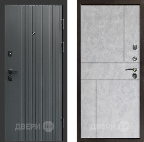 Входная металлическая Дверь Престиж Tvist Grey Горизонт Бетон светлый в Красноармейске