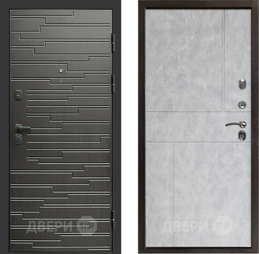 Входная металлическая Дверь Престиж Rivera Горизонт Бетон светлый в Красноармейске