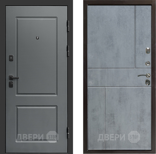 Входная металлическая Дверь Престиж Verona Горизонт Бетон темный в Красноармейске