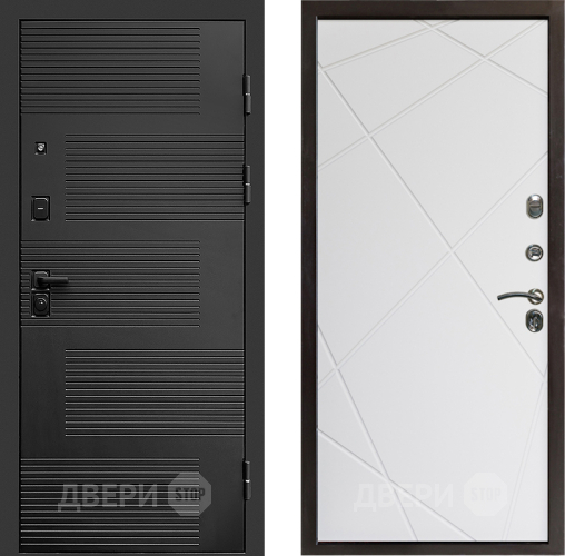 Входная металлическая Дверь Престиж Favorit Лучи Бетон белый в Красноармейске