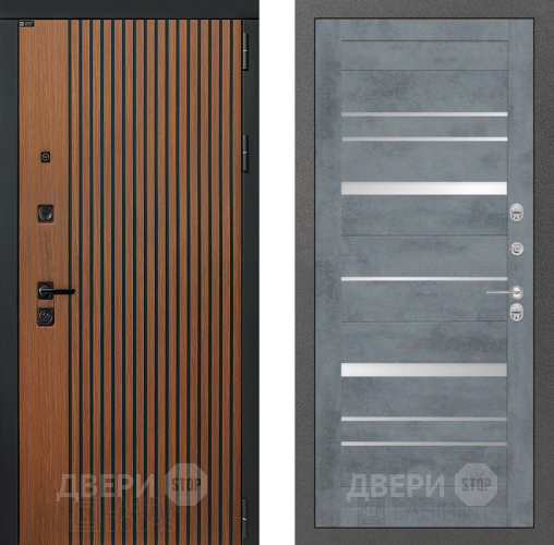 Входная металлическая Дверь Лабиринт (LABIRINT) Шторм 20 Бетон темный в Красноармейске