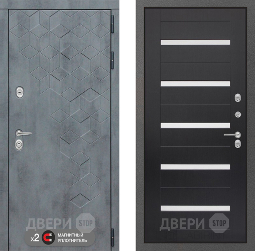 Дверь Лабиринт (LABIRINT) Бетон 01 Венге в Красноармейске