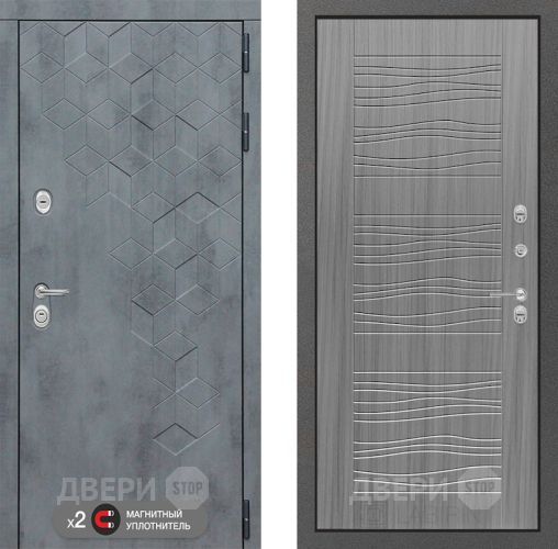 Входная металлическая Дверь Лабиринт (LABIRINT) Бетон 06 Сандал грей в Красноармейске