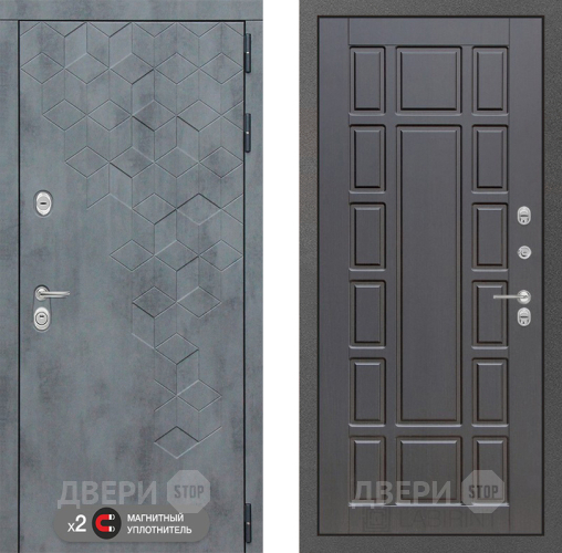 Входная металлическая Дверь Лабиринт (LABIRINT) Бетон 12 Венге в Красноармейске