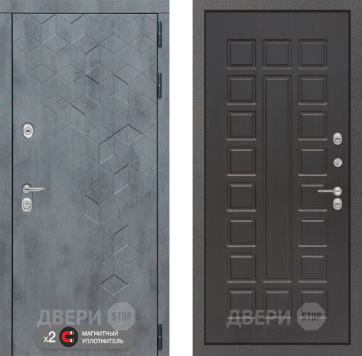Входная металлическая Дверь Лабиринт (LABIRINT) Бетон 04 Венге в Красноармейске