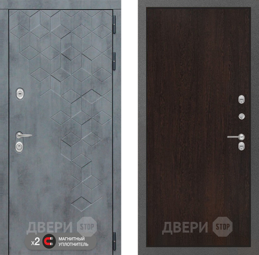 Входная металлическая Дверь Лабиринт (LABIRINT) Бетон 05 Венге в Красноармейске