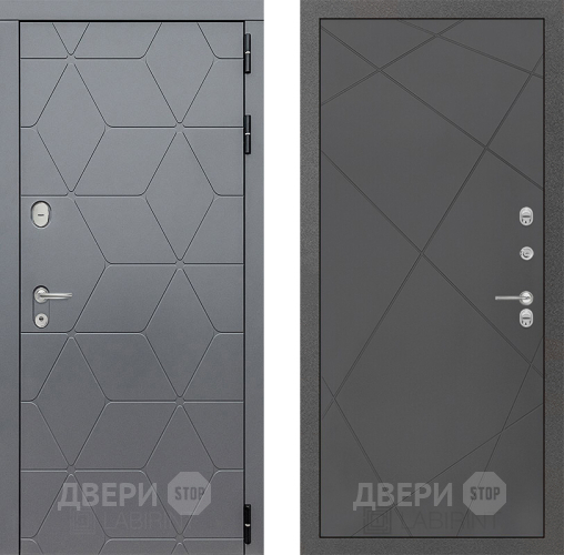 Входная металлическая Дверь Лабиринт (LABIRINT) Cosmo 24 Графит софт в Красноармейске