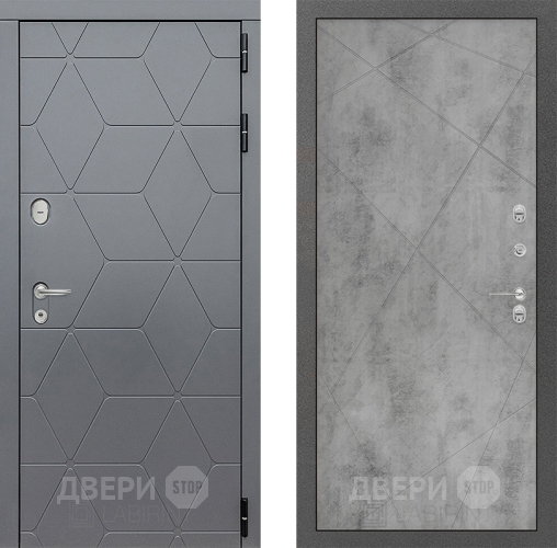 Входная металлическая Дверь Лабиринт (LABIRINT) Cosmo 24 Бетон светлый в Красноармейске