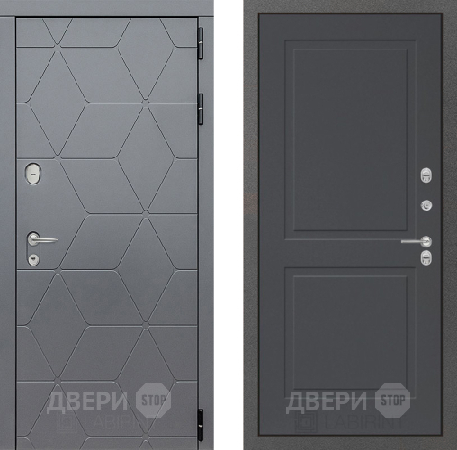 Входная металлическая Дверь Лабиринт (LABIRINT) Cosmo 11 Графит софт в Красноармейске