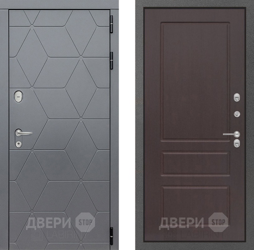 Входная металлическая Дверь Лабиринт (LABIRINT) Cosmo 03 Орех премиум в Красноармейске