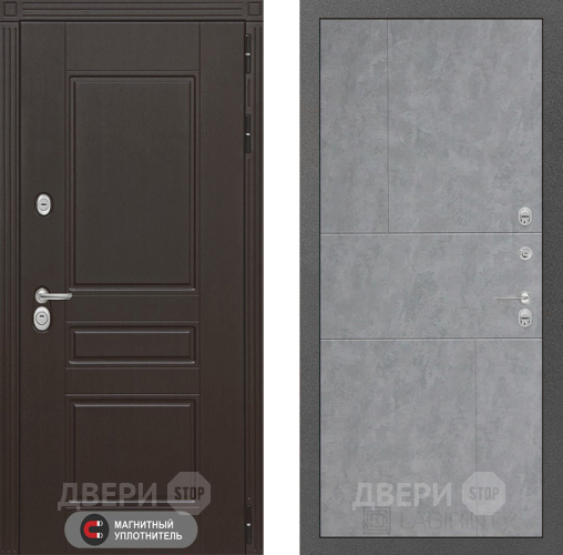 Входная металлическая Дверь Лабиринт (LABIRINT) Мегаполис 21 Бетон светлый в Красноармейске