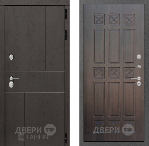 Входная металлическая Дверь Лабиринт (LABIRINT) Urban 16 VINORIT Алмон 28 в Красноармейске