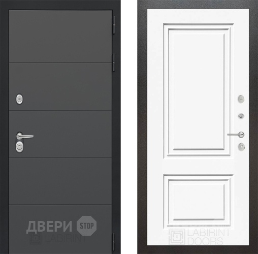 Дверь Лабиринт (LABIRINT) Art 26 Белый (RAL-9003) в Красноармейске