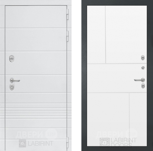 Дверь Лабиринт (LABIRINT) Трендо 21 Белый софт в Красноармейске