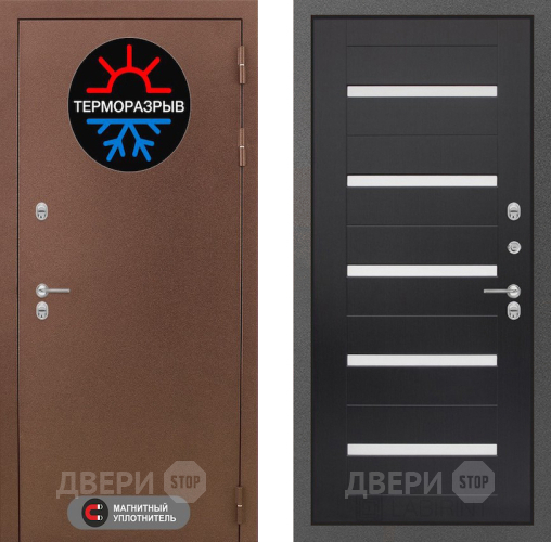 Входная металлическая Дверь Лабиринт (LABIRINT) Термо Магнит 01 Венге в Красноармейске