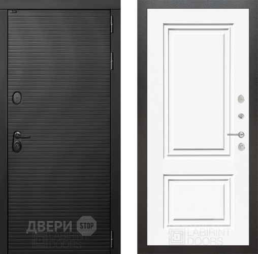 Дверь Лабиринт (LABIRINT) Вулкано 26 Белый (RAL-9003) в Красноармейске
