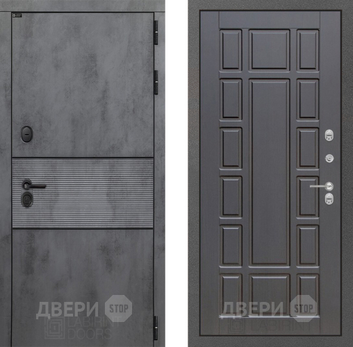 Входная металлическая Дверь Лабиринт (LABIRINT) Инфинити 12 Венге в Красноармейске