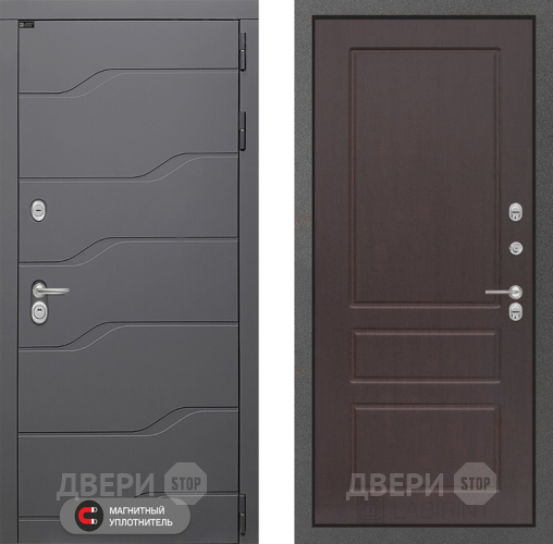 Входная металлическая Дверь Лабиринт (LABIRINT) Ривер 03 Орех премиум в Красноармейске