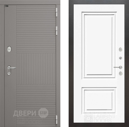 Дверь Лабиринт (LABIRINT) Формо 26 Белый (RAL-9003) в Красноармейске