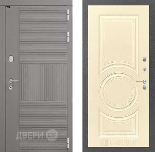 Входная металлическая Дверь Лабиринт (LABIRINT) Формо 23 Шампань в Красноармейске