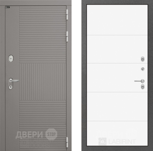 Дверь Лабиринт (LABIRINT) Формо 13 Белый софт в Красноармейске