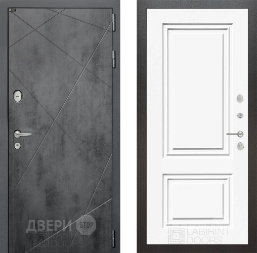 Дверь Лабиринт (LABIRINT) Лофт 26 Белый (RAL-9003) в Красноармейске