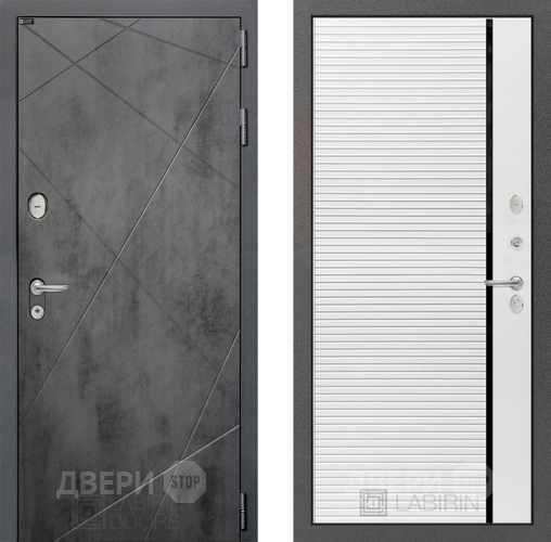 Дверь Лабиринт (LABIRINT) Лофт 22 Белый софт в Красноармейске