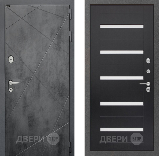 Входная металлическая Дверь Лабиринт (LABIRINT) Лофт 01 Венге в Красноармейске