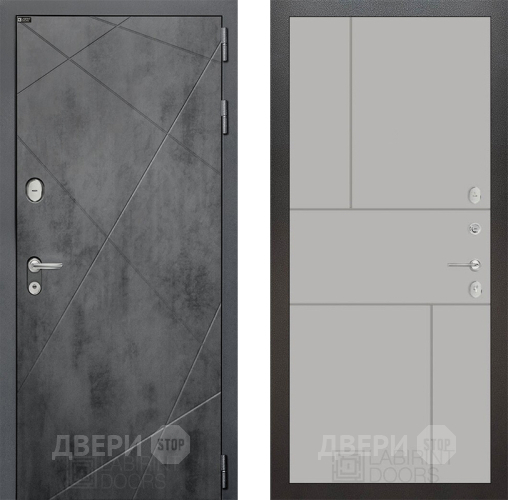 Входная металлическая Дверь Лабиринт (LABIRINT) Лофт 21 Грей софт в Красноармейске