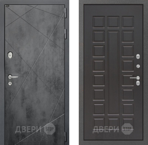 Входная металлическая Дверь Лабиринт (LABIRINT) Лофт 04 Венге в Красноармейске