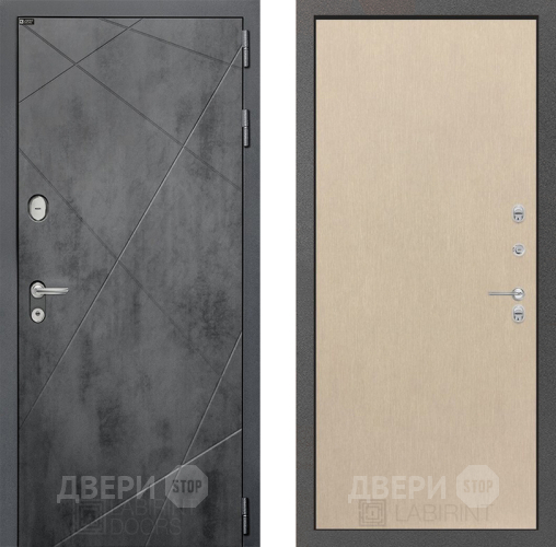 Входная металлическая Дверь Лабиринт (LABIRINT) Лофт 05 Венге светлый в Красноармейске